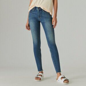 LUCKY Brand Women's Skinny Mid Rise Ava Raw Edge Hem ~ Size 4